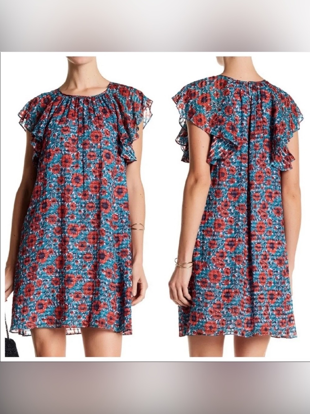 Rebecca Taylor Lindsay Silk Floral Dress